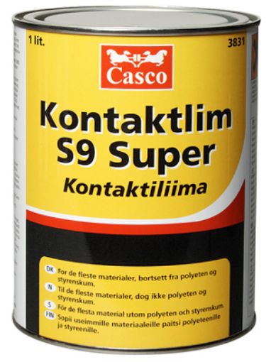 Bilde av Casco Kontaktlim S9 Super Boks innh. 300 ml NO/DK. Kartong med 10 bokser