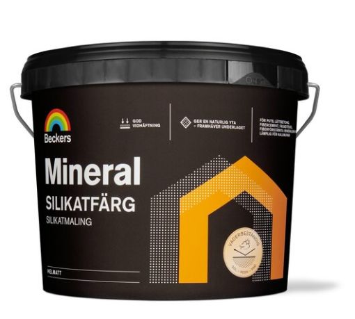 Bilde av Mineral Silikatmaling Hvit/SA-base 0,9L