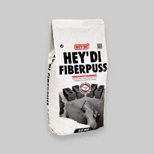 Bilde av HEYDI FIBERPUSS 25KG MØRTEL PUSS-OG REPERASJONSMØRTEL