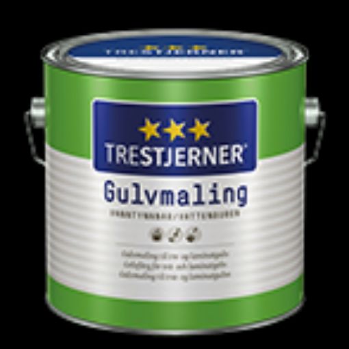 Bilde av TRESTJERNER GULVM MATT HVIT 0.75L