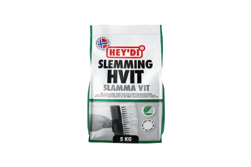 Bilde av HEYDI HVIT 5KG SLEMMING VANNTETT SLEMMING FOR MUR OG BETONG