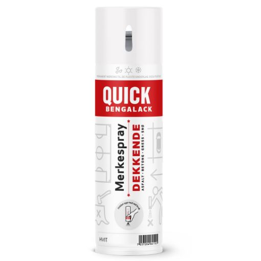 Bilde av QUICK B MERKESPRAY HVIT 500ML