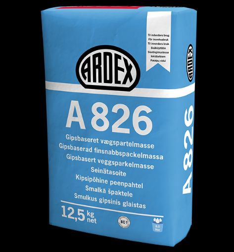 Bilde av ARDEX A 826, gipsbasert veggsparkel i sekker á 12,50 kg