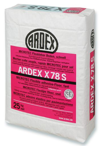 Bilde av ARDEX X 78 S MICROTEC, hurtig fleksibelt til gulv  i sekker á 20 kg