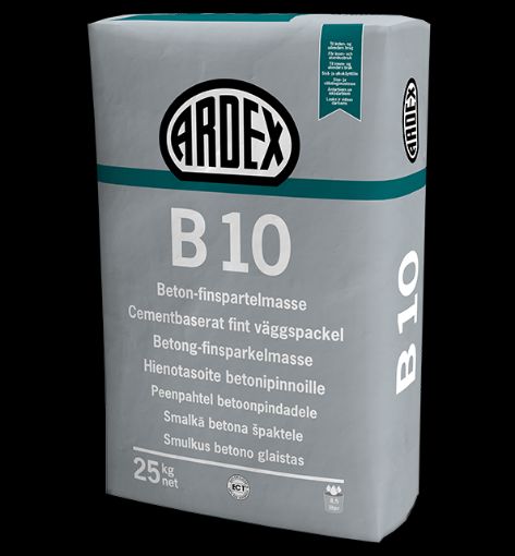 Bilde av ARDEX B 10, betongsparkel, fin R2 PCC masse, fin i sekker á 25 kg