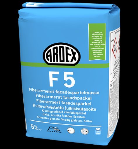 Bilde av ARDEX F 5, fiberarmert fasadesparkelmasse. i poser á 5 kg