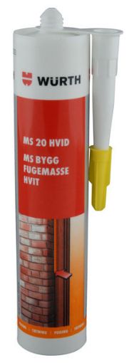 Bilde av MS Bygg fugemasse hvit pølse 600 ml