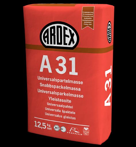 Bilde av ARDEX A 31, hurtig finsparkel i sekker á 12,50 kg