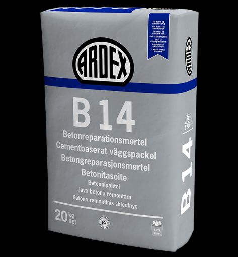 Bilde av ARDEX B 14, betongsparkel R2 PCC masse i sekker á 25 kg