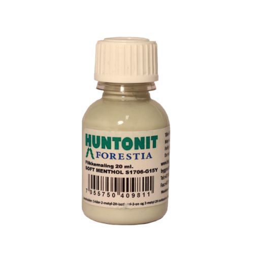 Bilde av HUNTONIT FLIKKEMALING SOFT MENTHOL 20ML FLASKE NCS S 1706-G15Y