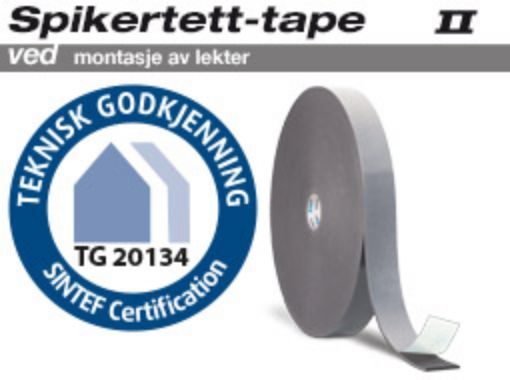 Bilde av KLEBEBÅND SIGA NAIL SEALING TAPE 2 50MMX4MMX30M KLEBEBÅND til sløyfer og lekter 5cmX0,4cmX30m SIGA Spikertett-Tape II