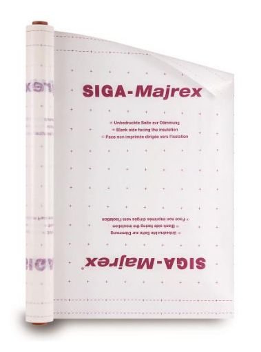 Bilde av DAMPBREMS SIGA MAJREX 1,5M X 50M MAJREX til innvendig lufttetting. Fuktvariabel dampbrems, 1,5m x 50m.