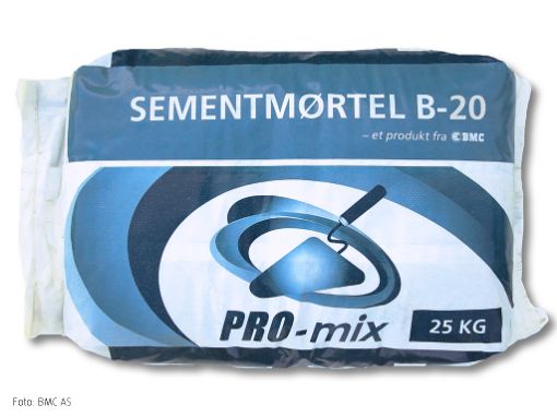 Bilde av MØRTEL PRO-MIX B-20 25 KG 48 SEK/PAL