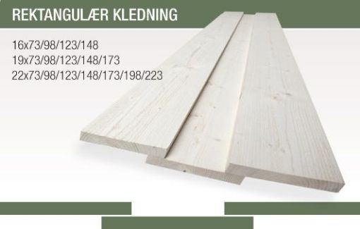 Bilde av GRAN 22X198 KLEDNING F-SKJ GRUNNET RINGALM