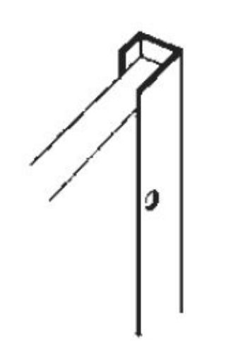 Bilde av VEGGPROFIL 2608 MM HVIT Elfa veggprofil 2608 mm, hvit