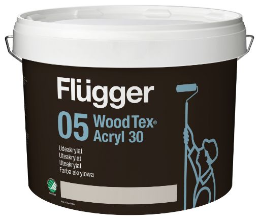 Bilde av 43534 - Flügger 05 Wood Tex Acryl 30 White_10 L