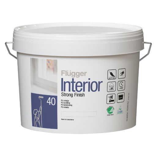 Bilde av Flügger Interior Strong Finish 40 Hvit_3 L