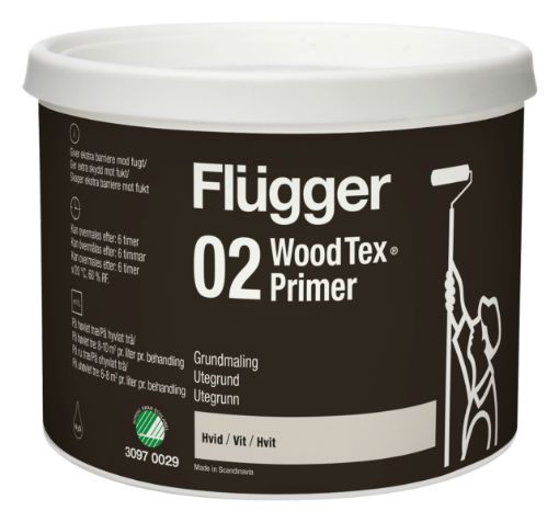 Bilde av 60025 - Flügger 02 Wood Tex Utegrunn Hvit_0,38 L