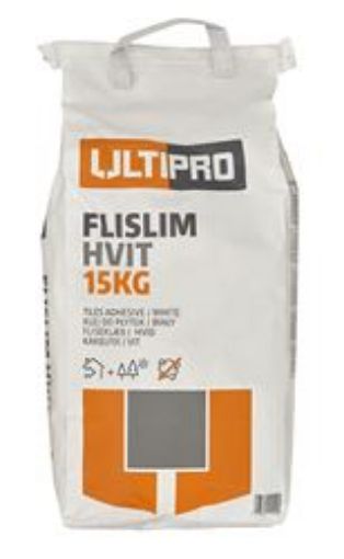 Bilde av ULTIPRO FLISLIM HVIT 15KG LOW DUST FROSTFRITT