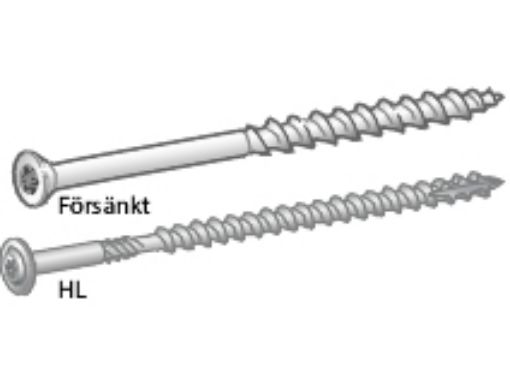 Bilde av LETTBETONGSKRUE SH 8X65 CS -100