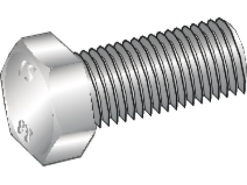 Bilde av SEKSKANTSKRUE DG M10X60 FZB -50