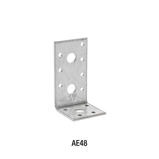 Bilde av VINKEL AE 90X48X3,0X48MM GALVANISERT STÅLPLATE I 3,0 MM