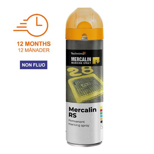 Bilde av Merkespray Mercalin RS Oransje Merkespray med 360° sikkerhetslokk 500 ml