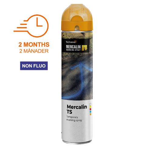 Bilde av Merkespray Mercalin TS Oransje Midlertidig kalkbasert 600 ml