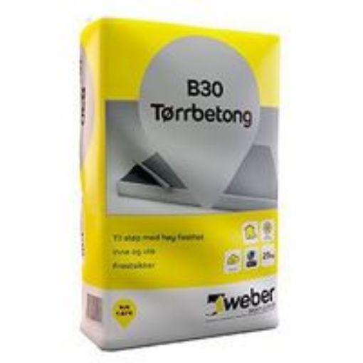 Bilde av WEBER B30 TØRRBETONG 25KG S PLASTSEKK FRA FABRIKK SKI